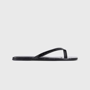 TOTEME Leather flip flops